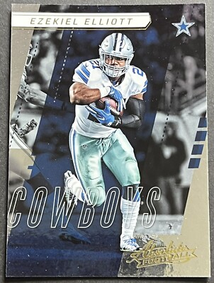 Ezekiel Elliott 2017 Panini Absolute Football #15 Dallas Cowboys