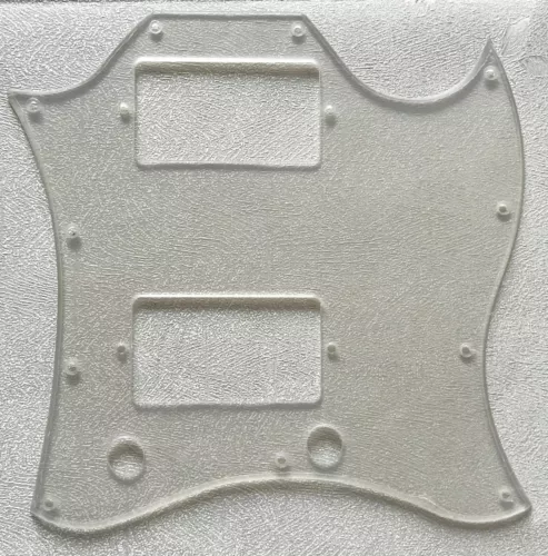 Custom For Gibson SG Standard Full Face Style Guitar Pickguard Clear Transparent