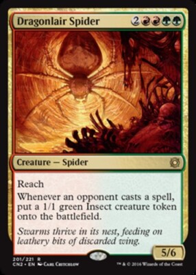 1x Dragonlair Spider Light Play, English Conspiracy 2: Take the Crown MTG Magic