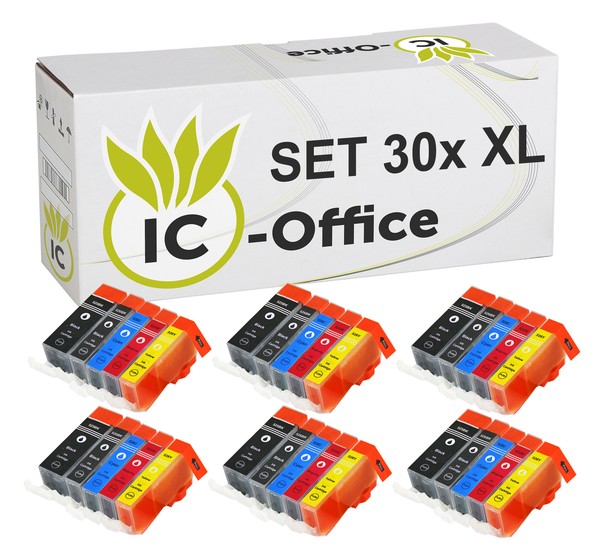 30X Xl Tinte Patronen FüR Canon Pixma MG5150 MG5250 MG5350 IP4850 IP4950 IX6550-image
