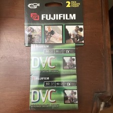 Fuji Film DVC Digital Video Cassette 60 SP 90 LP FACTORY SEALED 2 Pack 