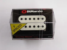 DiMarzio F-Spaced Gravity Storm Bridge Humbucker White W/Black Poles DP 253