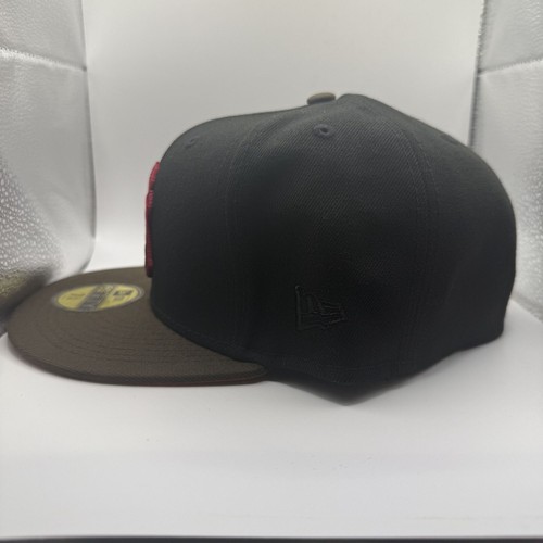 New Era 59Fifty New York Yankees 75th World Series Black/Brown Fitted Hat 7 3/8 - Picture 4 of 7