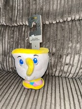 Disney At Primark Chip Plush with Light Up Cheeks Cup Beauty and the Beast w tag