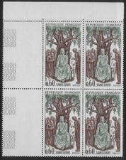 1967 timbre louis IX bloc de 4 bord de page N° 1539 neuf **