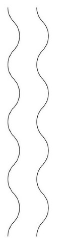 Quilting Stencil Wave Border Wavy Continuous Line Quilt Design Plastic Templates | eBay