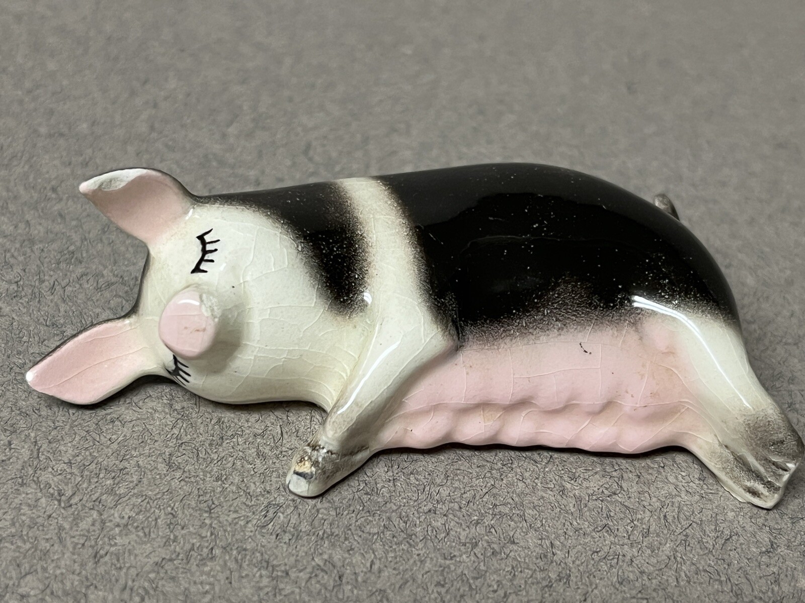 12-Vintage MINIATURE Porcelain/Ceramic Animals-Cow,Pigs,Dogs,Rabbit,Hen,Duck,Etc