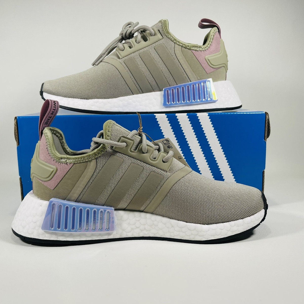 adidas gazelle silver green womens adidas NMD_R1 Women's Running Trainers Grey GY8538, Grey / 4 main image 0