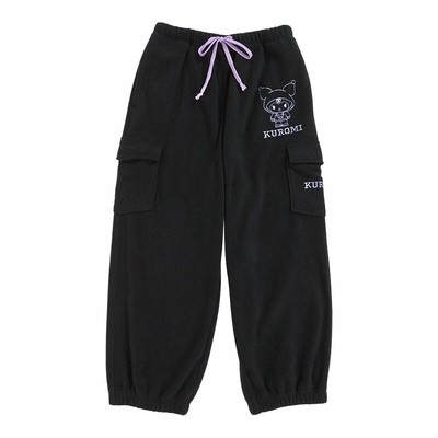 Sanrio Characters Kuromi Fleece Cargo Pants L-size Japan Limited Original