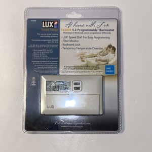 LUX TX500 SMART TEMP 5-2 PROGRAMMABLE DIGITAL THERMOSTAT | eBay