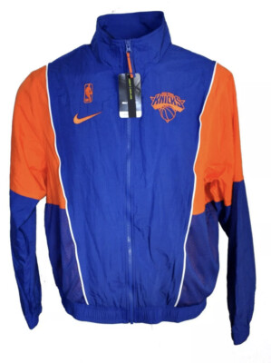 NBA ナイロンジャケット ウィンドブレーカー new york knicks Nike New York Knicks Windbreaker NBA Jacket Blue Orange Retro Size