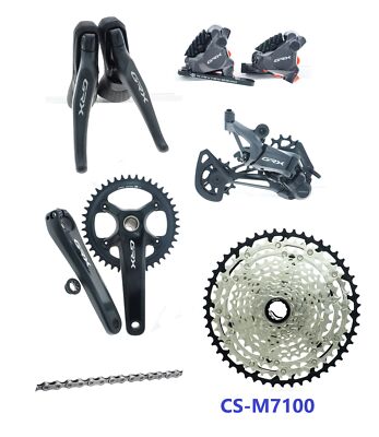 Shimano GRX RD-RX822リアディレイラー 1x12 10-45T Shimano GRX 1x12 DISC Brake FC/ST-RX820-LA RD-RX822 Cassette 10