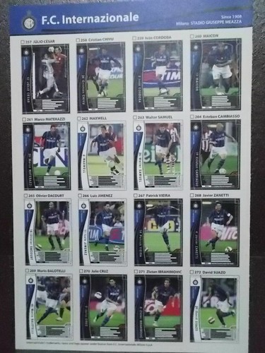 Panini WCCF Base Team Set Inter Milan - 第 9/24 張圖片