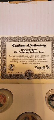 Elvis Presley 50th Anniversary Commemorative Collector Coin Set