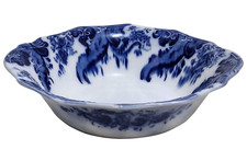 Flow Blue Serving BOWL, Argyle, Grindley, Staffordshire, 1897, 9"