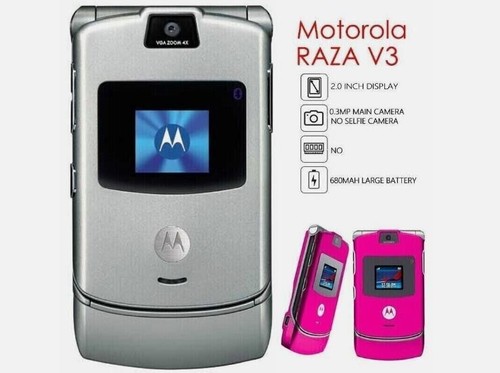 Motorola RAZR V3 GSM 850 /900 /1800 /1900 Unlocked Flip Bluetooth CellPhone - Afbeelding 5 van 29