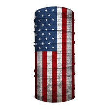USA Flag Seamless UPF 30 High Performance Moisture Wicking Bandana Made of