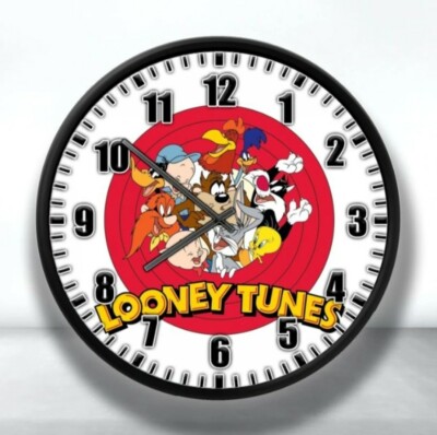Warner Brothers Looney Tunes Characters  Wall Clock room decor 9''