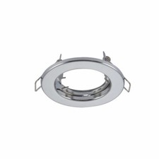 Chrome | Satin Nickel | White Fixed Pressed Steel Downlight with GU10 Fitting