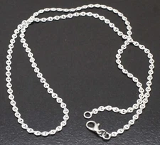 925 Sterling Silver Beautiful Handmade Jewelry Unique Chain Necklace Size-16-30"