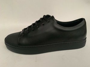 women black leather sneakers