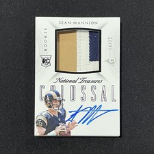 2015 National Treasures Sean Mannion Rookie Colossal Auto Patch #RCOSM 14/25 Jsy