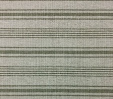 BALLARD DESIGNS CROSS COUNTRY STONE SUNBRELLA GRAY THICK STRIPE FABRIC BTY 54"W