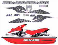 SEADOO GSX 1997 Graphics / Decal / Sticker Kit DARK BLUE