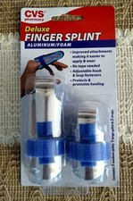 Deluxe Finger Splint, 2 Pcs, Size Medium  Large, CVS Aluminum/Foam