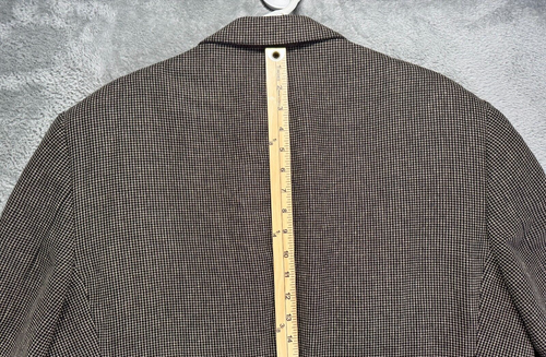 Murano Blazer Mens 46R Brown Tweed Knit Wool Blend Sport Coat Made In Italy VTG - Picture 9 of 12