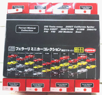 京商　Ferrari Minicar Collection １ Kyosho 1/64 Ferrari Minicar Collection Complete Box Set of 28 w