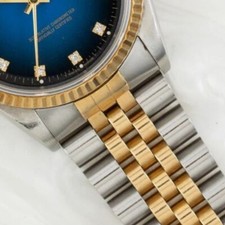 Two Tone Jubilee Style Watch Bracelet - Classic Gold Silver - 18mm 20mm 22mm