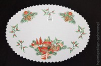 Tischdeckchen Tischdecke Deckchen Weihnachten TischläUfer Kerzen Weiß 35X50Cm