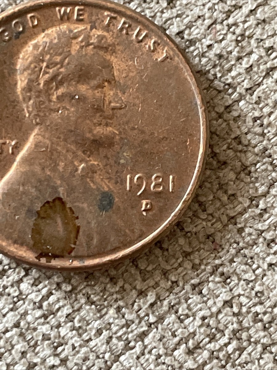 1981 D Penny Error Variety Lincoln Memorial D/D Filled “D” Actual