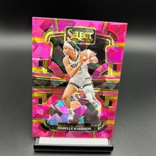 2024 Panini Select #24 Isabelle Harrison Pink Cracked Ice Chicago Sky