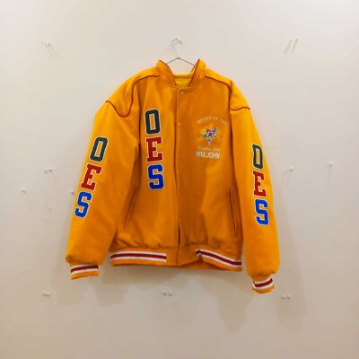 New Varsity jackets,OES Jackets,Masonic latter Women Jacket OES Yellow-HSE
