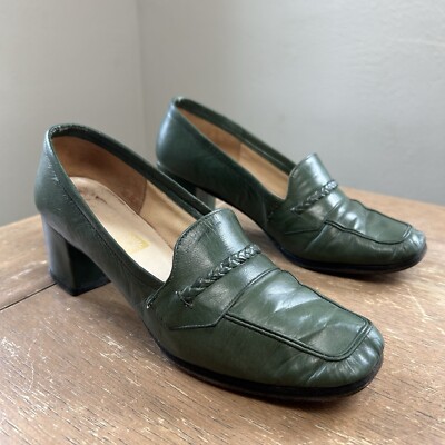 Lot of Vintage Women’s Heeled Loafers Size 5M Slide-On Casual Office  Career