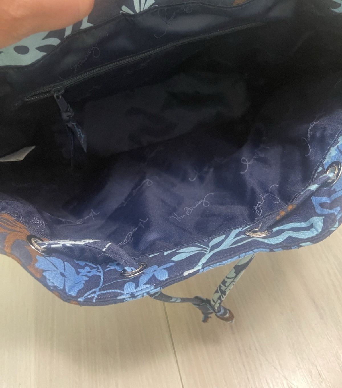 Vera Bradley Backpack Java Floral Drawstring Back… - image 5