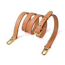 Vachetta Leather Adjustable Crossbody Strap for   women's Beige Yellow