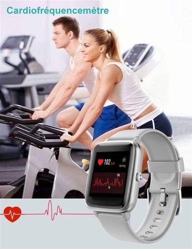Montre connectée Chronus ID205L IP68 Étanche Fitness Tracker - Photo 3/8