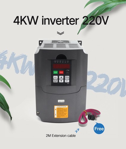 【USA】4KW 220V HY CNC VFDInverter Driver Controlador de velocidad de frecuencia variable 18A - Imagen 2 de 10
