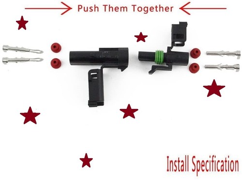 10 Kit 2 Pin Wege Wasserdicht Elektrischer Stecker 2,5 mm Serie Klemmen Schnell - Bild 4 von 4