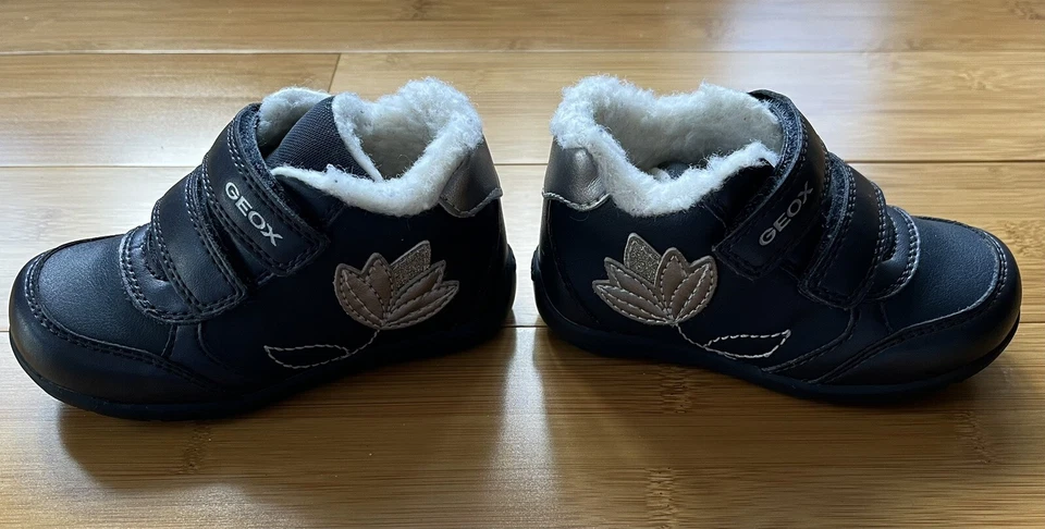 Zapatos Geox Respira Niña Talla 6.5 Azul Marino Bebé Primeros Pasos (Sin Caja) Foto 4 de 4