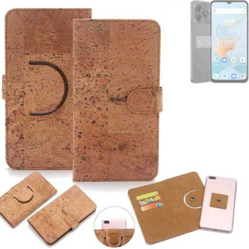 Wallet case für UMIDIGI G5A Kork Schutz Hülle Walletcase Cover Tasche - Bild 1 von 7