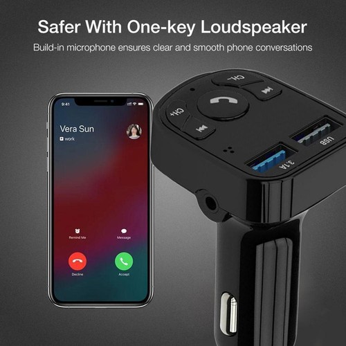 Bluetooth Compatible FM Transmitter Car Charger WFM9-1001 HOT - Picture 8 of 10