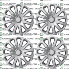 KIT SET 4 COPRICERCHI COPPA BORCHIE RUOTA PER FORD FIESTA NUOVO DIAMETRO 15 09>