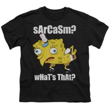 SPONGEBOB SQUAREPANTS Licensed Kids Boys Girls Graphic Tee Shirt SM-XL