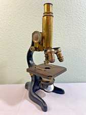 ANCIEN env. Microscope laiton E. Leitz Wetzlar 1913 - SN 162593 - 3 objectifs