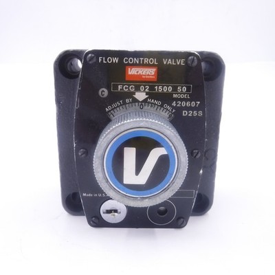 Vickers 420607 FCG 02 1500 50 Flow Control Valve MISSING KEYS