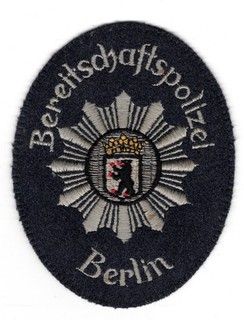 Ärmelabzeichen Bereitschaftspolizei Berlin